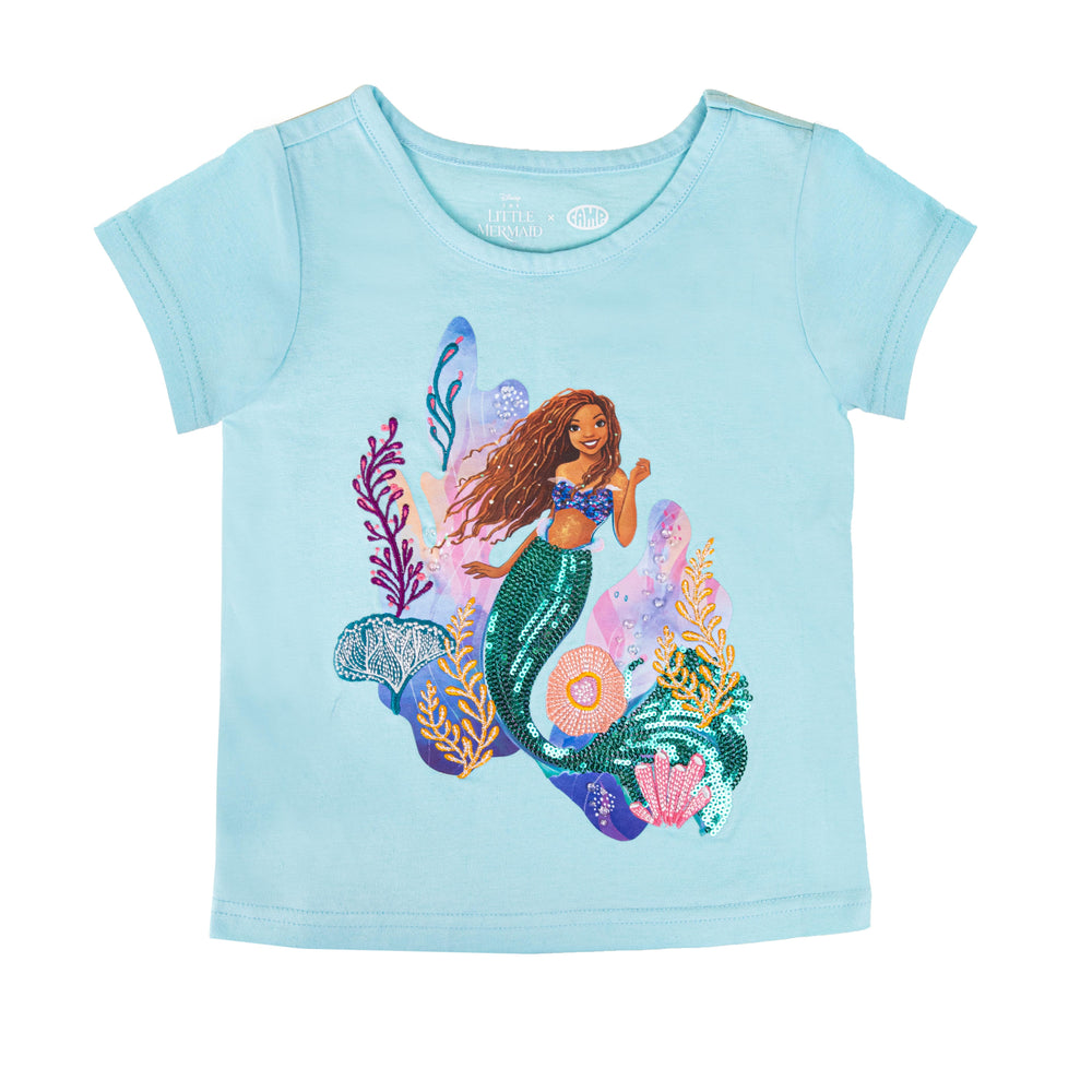 Disney's The Little Mermaid x CAMP Kids Embellished Tshirt